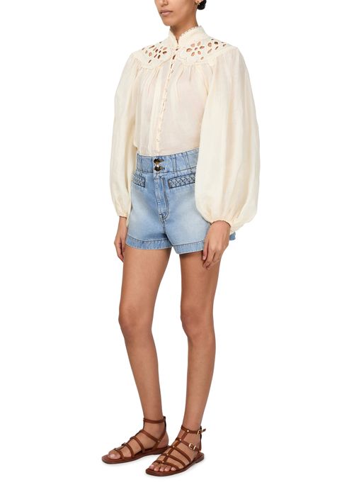 ZIMMERMANN Lucky denim shorts
