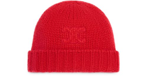 CELINE Triomphe beanie in cashmere and silk