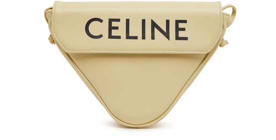 Men's Triangle Bag in Smooth calfskin with Celine print, CELINE