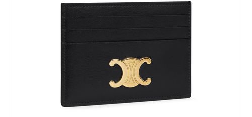 CELINE Triomphe in shiny calfskin card holder