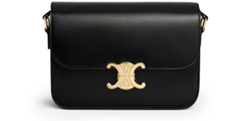 CELINE Medium Triomphe bag in shiny calfskin