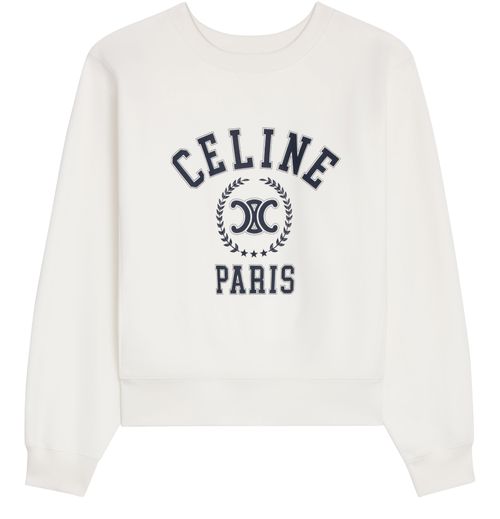CELINE Oversized Celine sweatshirt in cotton fleece