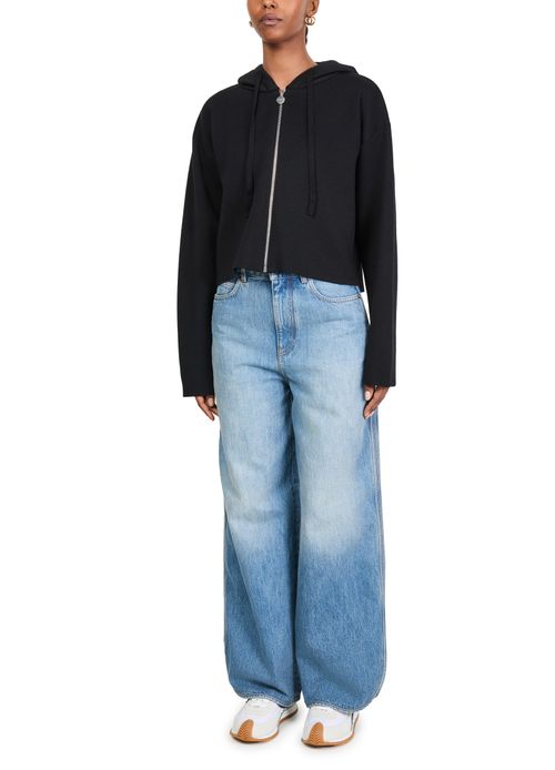LOEWE Hoodie Anagram mit Reißverschluss