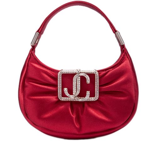 JIMMY CHOO Hobo Edie satin mini bag