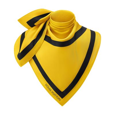 Louis Vuitton La Terre Est Ronde By Sol Lewitt Square 90 In Yellow