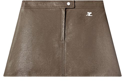 COURREGES Reedition vinyl mini skirt