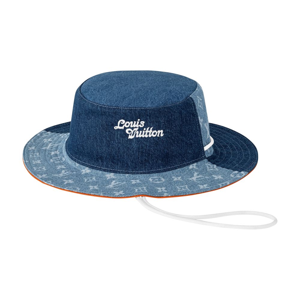 Denim Patchwork Explorer Reversible Bucket Hat thumbnail 5