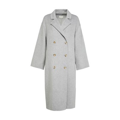 Loulou De Saison Borneo Wool Coat In Burgundy