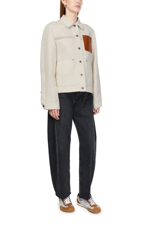 LOEWE Workwear jacket in cotton and linen