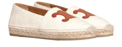 CELINE Espadrille avec patch Triomphe signature