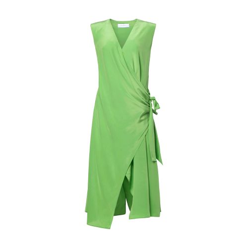 Shop Equipment Ingrid Dress In Vibrant_green