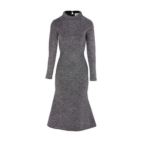 Lurex long sleeve dress