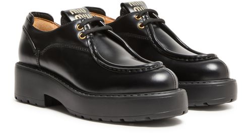 MIU MIU Leather lace-up shoes