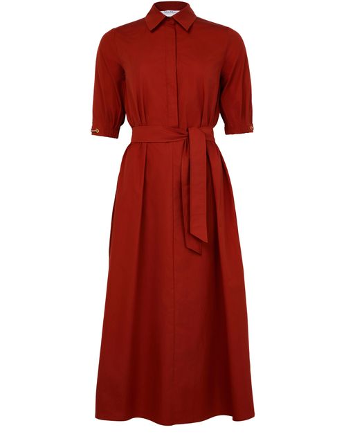 MAX MARA Hoyo cotton poplin maxi shirt dress