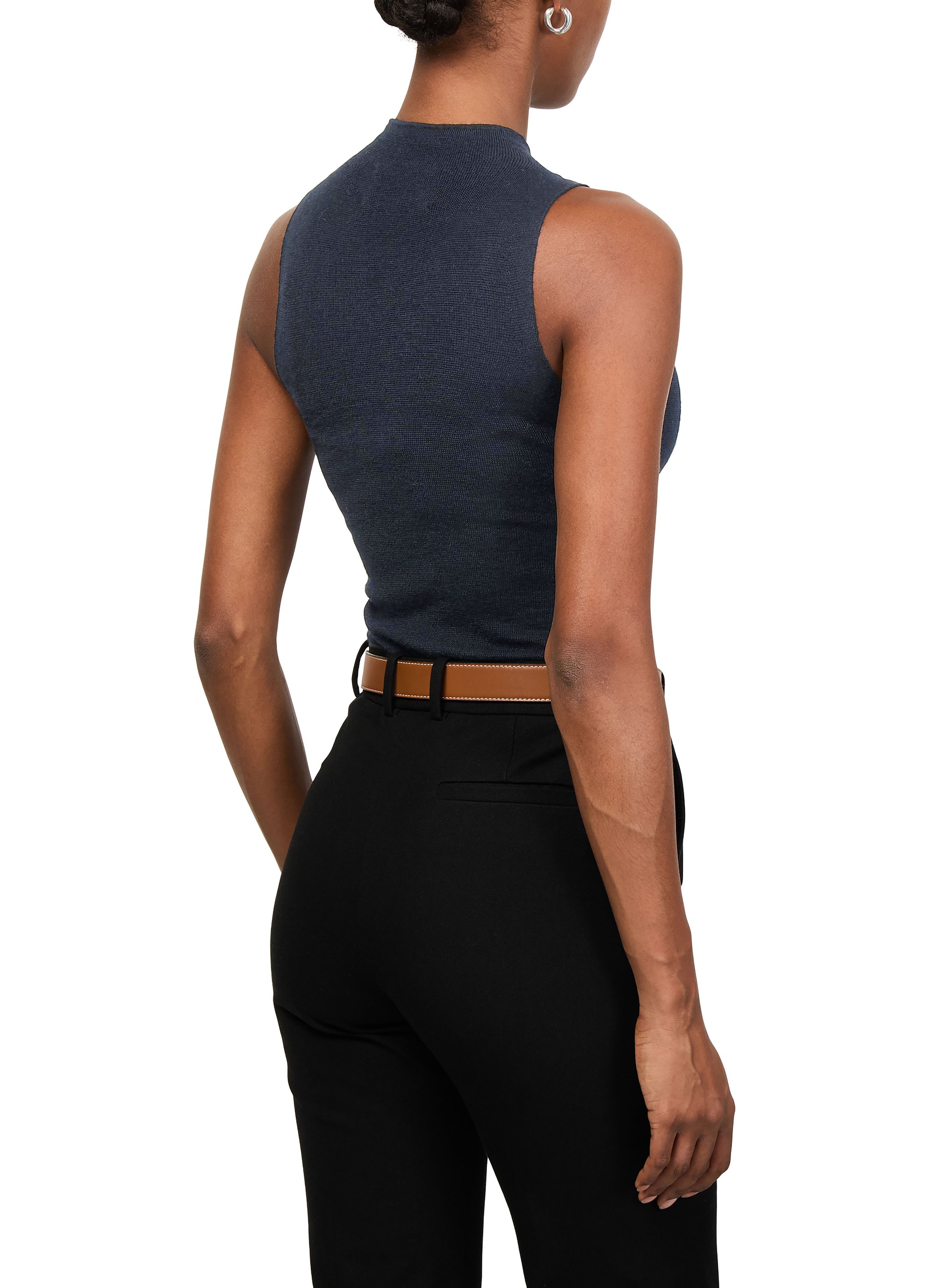 Plain knit vest top thumbnail 4