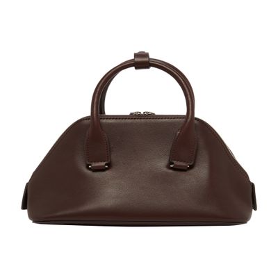 The Row Devon Mini Handbag In Brown