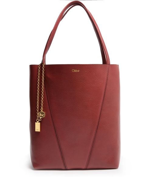 CHLOE Sac cabas Chloe Spin en cuir grainé