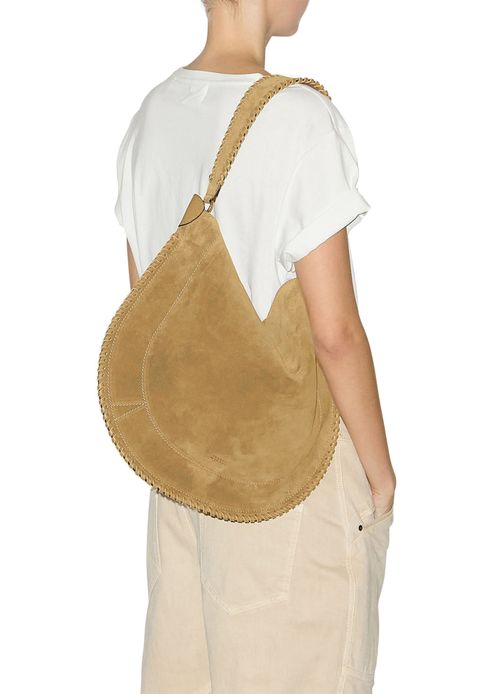 ISABEL MARANT Oskan Hobo Soft shoulder bag with braided edges