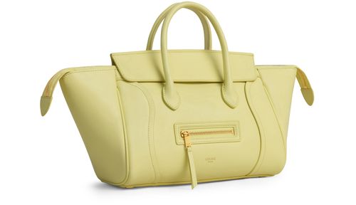 CELINE Small new luggage in supple shiny lambskin