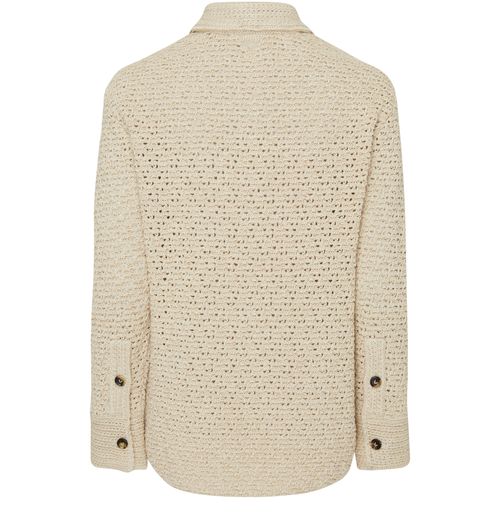 BOTTEGA VENETA Gehäkeltes Baumwollhemd