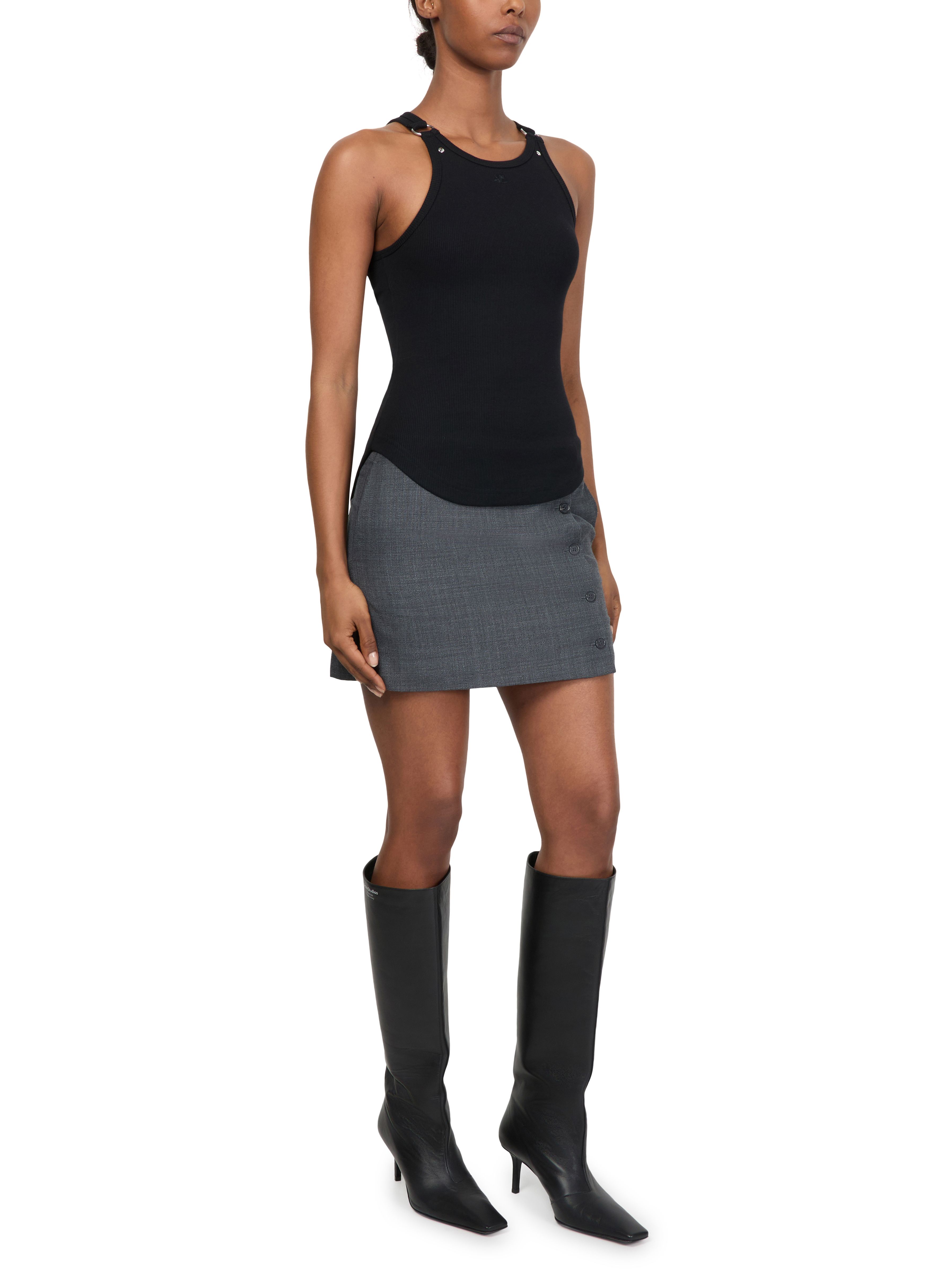 Buckle 90'S rib tank top thumbnail 6