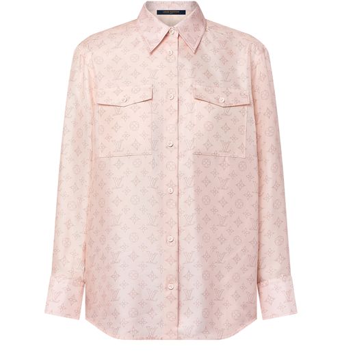 LOUIS VUITTON Hemd mit Mahina Monogram-Motiv und Pattentasche