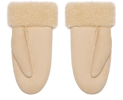 CELINE Triomphe mittens in shearling