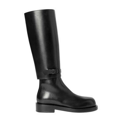 Ann Demeulemeester 35mm Ted Leather Riding Boots In Black