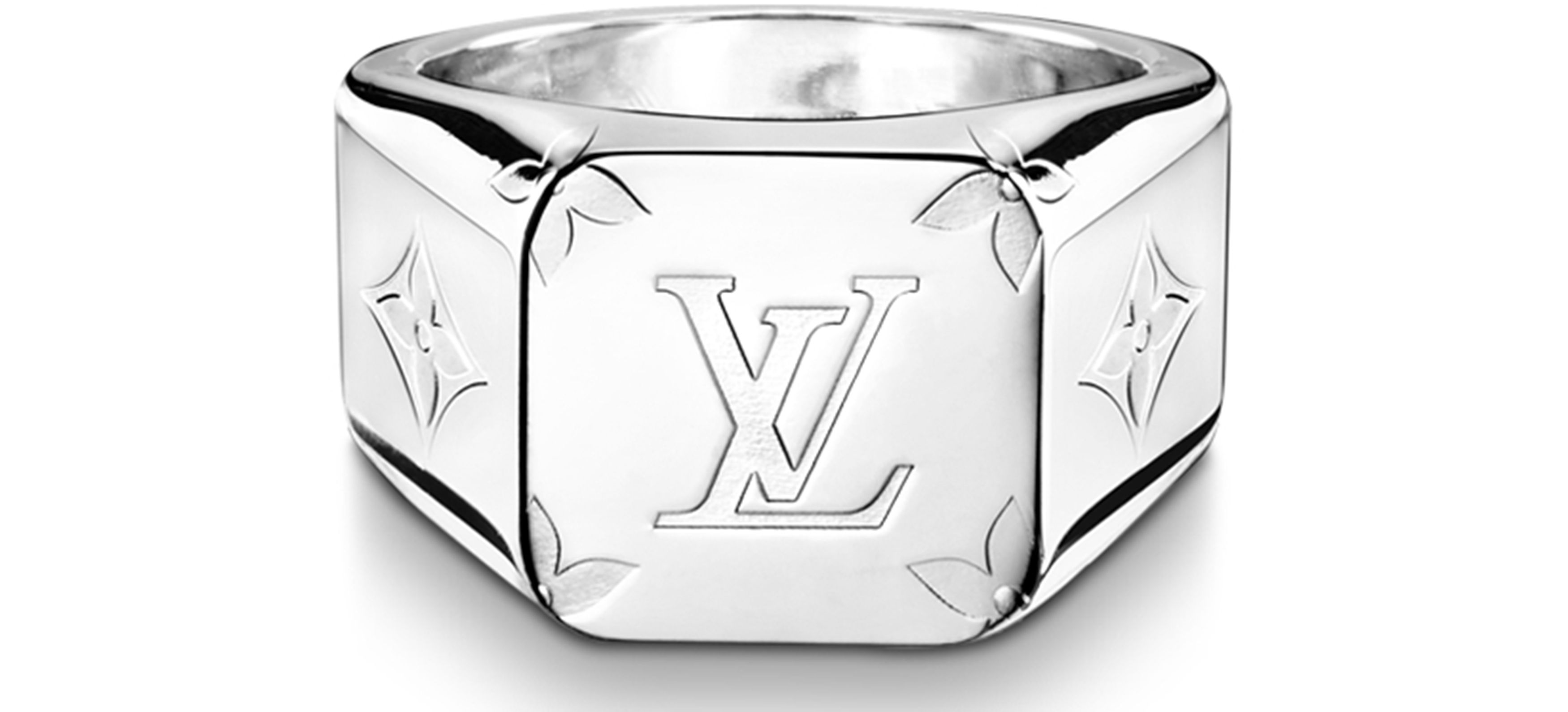 Monogram signet ring