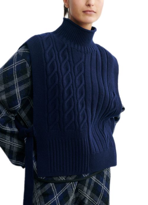 BOMPARD Plastron long ceinturé et torsadés