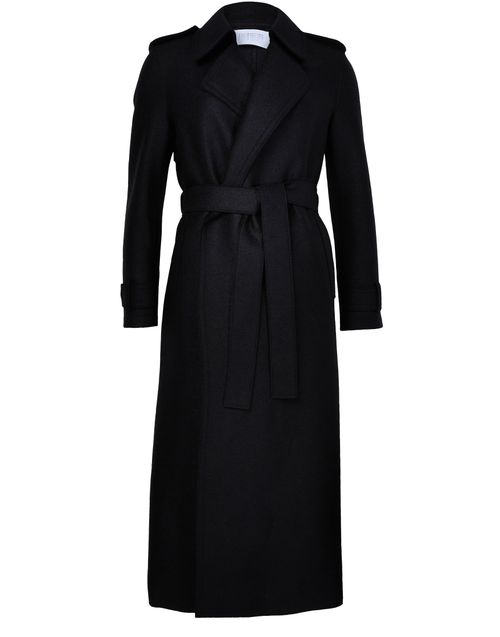HARRIS WHARF LONDON Trench long à double couture en laine pressée