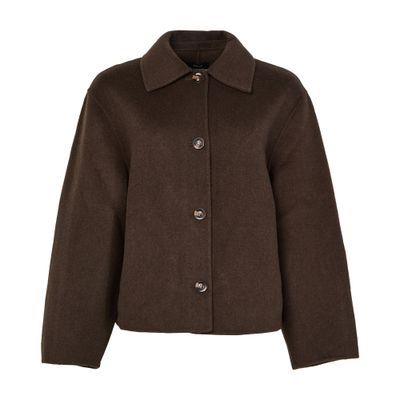 Gyoda woolen cropped coat