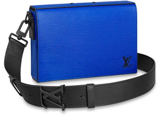 Louis Vuitton Box Messenger Bag in black epi crossbody mens bag