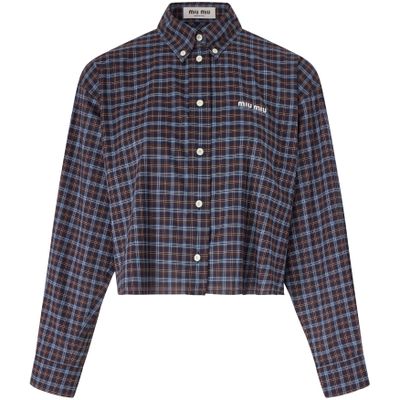 Women's Cotton shirt | MIU MIU | 24S