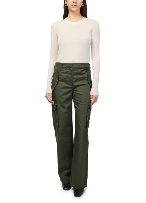BURBERRY Pantalon cargo en gabardine avec Check