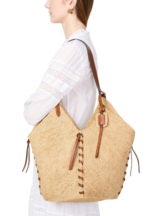 ISABEL MARANT Sac porté épaule en raphia Tampa