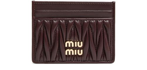MIU MIU Quilted leather cardholder