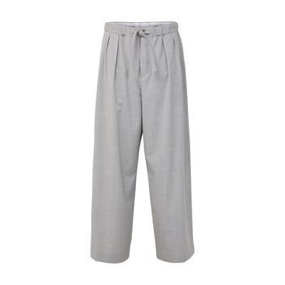 Drawstring trousers in wool