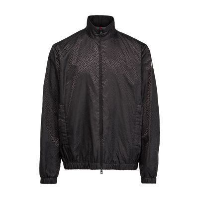 Moncler Coupe-vent Vanoise En Jacquard Monogramme In Black