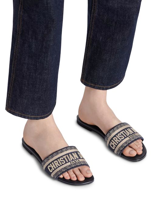 DIOR Dway embroidered cotton mules