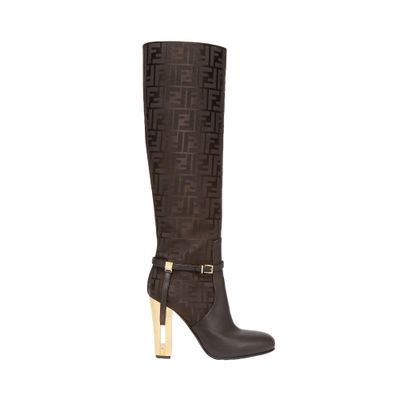 Fendi Delfina Boots In Noir