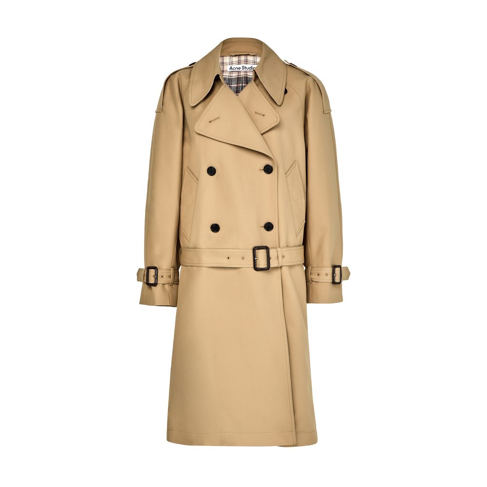Satin trench coat thumbnail 7