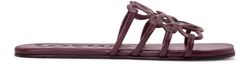 Petal Anagram slide in soft calfskin