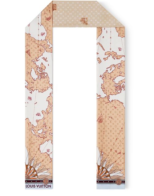 LOUIS VUITTON Bandeau LV Map