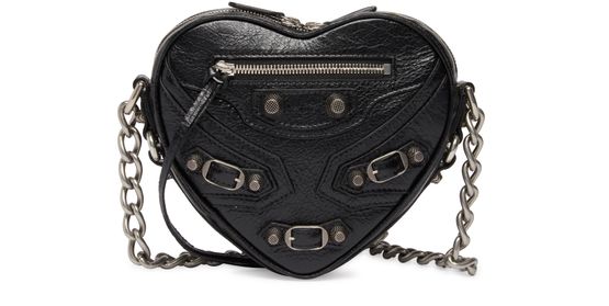 Balenciaga Mini Le Cagole Heart Crossbody Bag