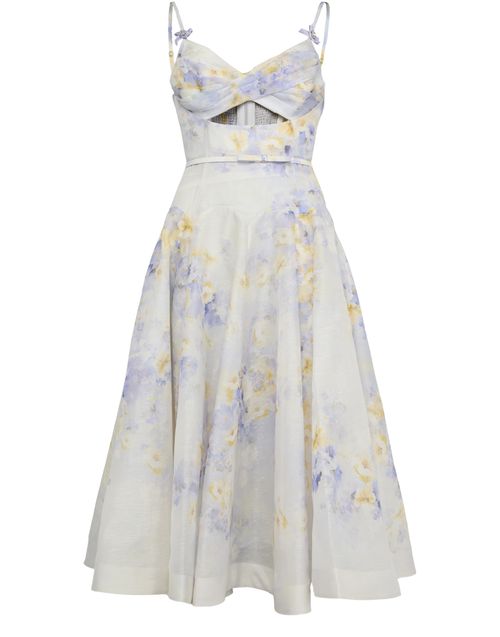 ZIMMERMANN Crush twist front midi dress