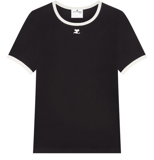 COURREGES Signature contrast t-shirt