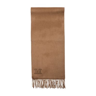 Max Mara Logo Scarf In Brown