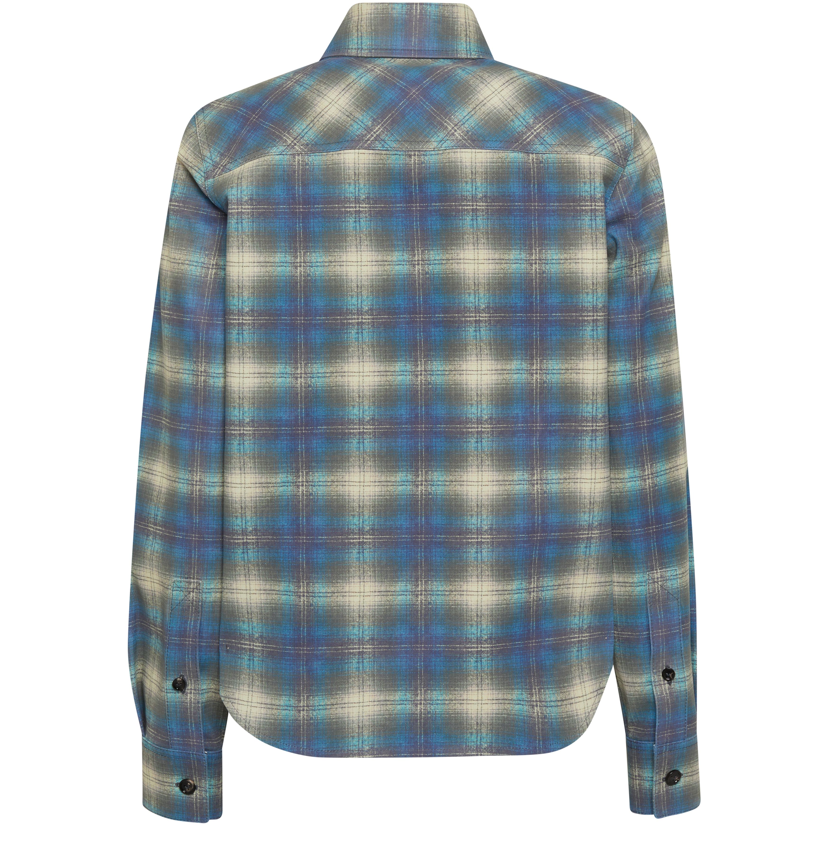 Flannel printed leather shirt thumbnail 3