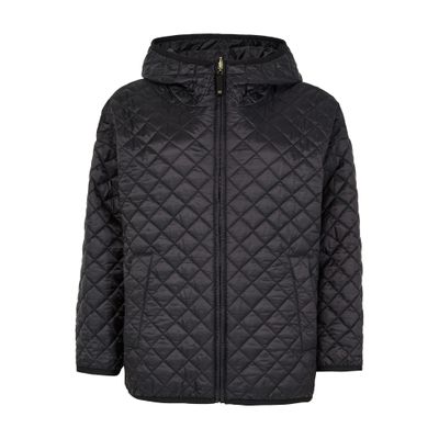Max Mara Leo Reversible Jacket In Anti-drop Canvas In Black